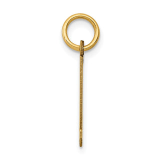 14k Yellow Gold Small Polished Elongated 21 Charm