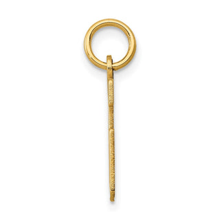 14k Yellow Gold Small Polished Elongated 26 Charm