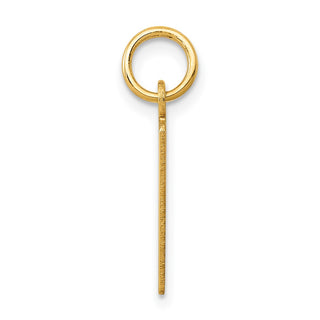14k Yellow Gold Small Polished Elongated 29 Charm