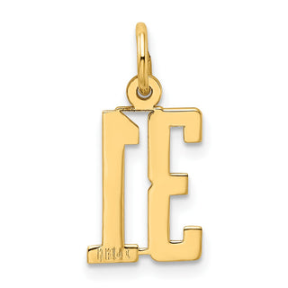 14k Yellow Gold Small Polished Elongated 31 Charm