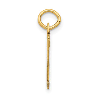 14k Yellow Gold Small Polished Elongated 32 Charm