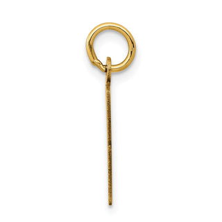 14k Yellow Gold Small Polished Elongated 38 Charm