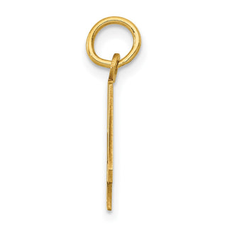 14k Yellow Gold Small Polished Elongated 42 Charm
