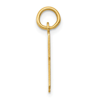14k Yellow Gold Small Polished Elongated 43 Charm