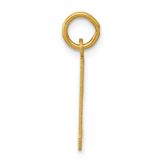 14k Yellow Gold Small Polished Elongated 51 Charm