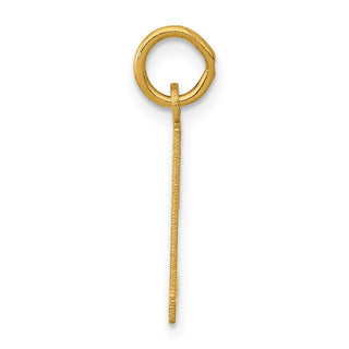 14k Yellow Gold Small Polished Elongated 51 Charm