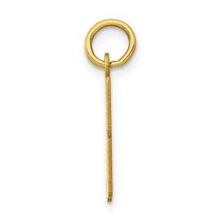 14k Yellow Gold Small Polished Elongated 58 Charm