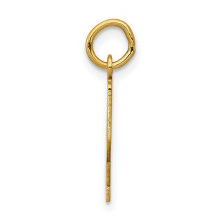 14k Yellow Gold Small Polished Elongated 72 Charm