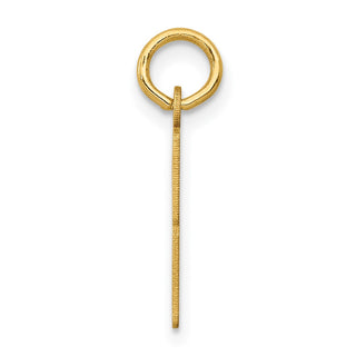 14k Yellow Gold Small Polished Elongated 83 Charm