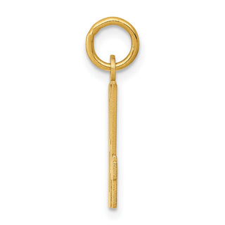 14k Yellow Gold Small Polished Elongated 84 Charm