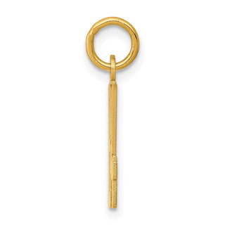 14k Yellow Gold Small Polished Elongated 84 Charm