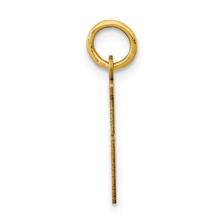 14k Yellow Gold Small Polished Elongated 85 Charm