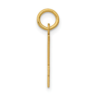 14k Yellow Gold Small Polished Elongated 94 Charm