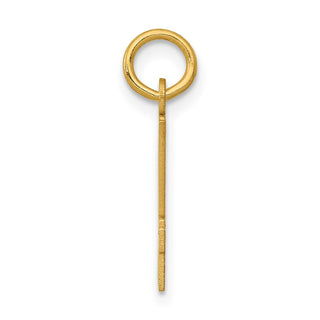 14k Yellow Gold Small Polished Elongated 94 Charm