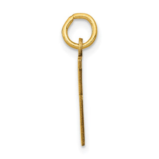 14k Yellow Gold Small Polished Elongated 95 Charm