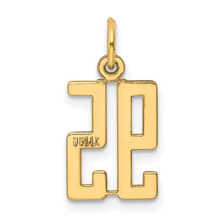 14k Yellow Gold Small Polished Elongated 95 Charm