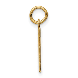 14k Yellow Gold Small Polished Elongated 96 Charm