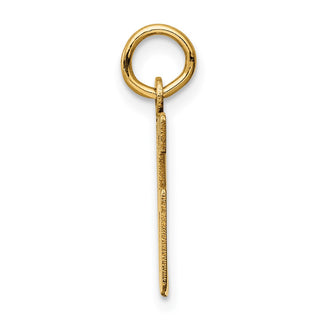 14k Yellow Gold Small Polished Elongated 96 Charm