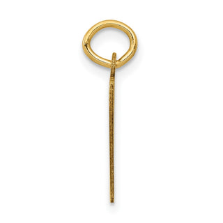 14k Yellow Gold Small Polished Elongated 97 Charm