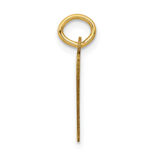 14k Yellow Gold Small Polished Elongated 97 Charm