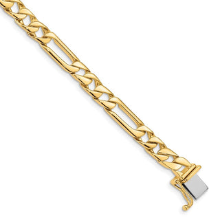 8" 14k Yellow Gold 6mm Hand-polished Fancy Link Bracelet