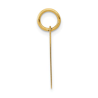 14k Yellow Gold Medium Polished Number 1 Charm