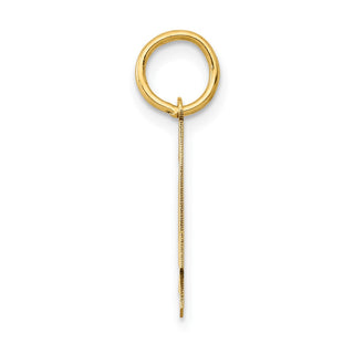14k Yellow Gold Medium Polished Number 4 Charm