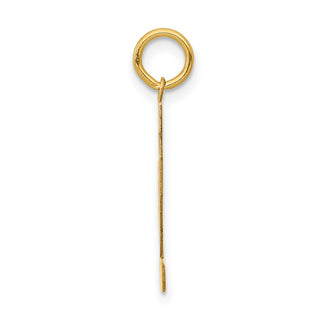 14k Yellow Gold Medium Polished Number 12 Charm LM12