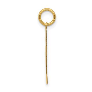14k Yellow Gold Medium Polished Number 12 Charm LM12
