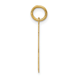14k Yellow Gold Medium Polished Number 13 Charm LM13