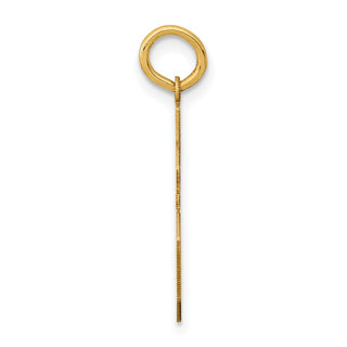 14k Yellow Gold Medium Polished Number 16 Charm LM16