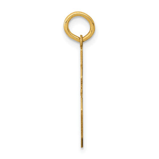14k Yellow Gold Medium Polished Number 16 Charm LM16