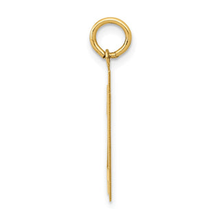 14k Yellow Gold Medium Polished Number 21 Charm LM21