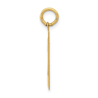 14k Yellow Gold Medium Polished Number 21 Charm LM21