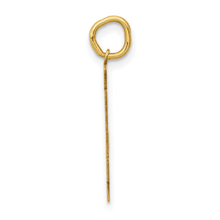 14k Yellow Gold Medium Polished Number 34 Charm LM34