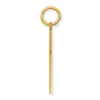 14k Yellow Gold Medium Polished Number 72 Charm LM72