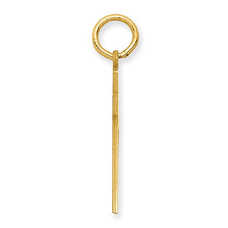 14k Yellow Gold Medium Polished Number 72 Charm LM72
