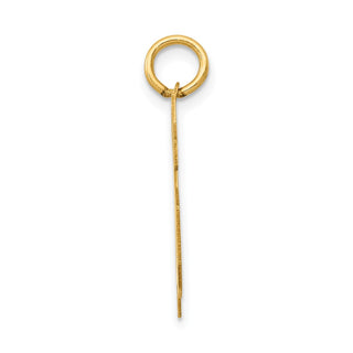 14k Yellow Gold Medium Polished Number 76 Charm LM76