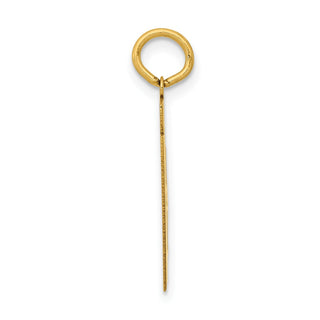 14k Yellow Gold Medium Polished Number 81 Charm LM81