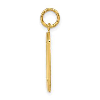 14k Yellow Gold Casted Large Polished Number 0 Charm