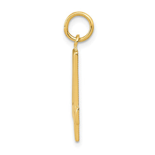 14k Yellow Gold Casted Large Polished Number 4 Charm