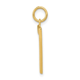 14k Yellow Gold Casted Large Polished Number 7 Charm