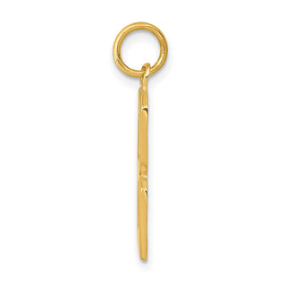 14k Yellow Gold Casted Large Polished Number 8 Charm