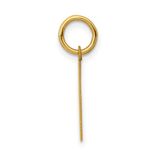 14k Yellow Gold Small Polished Number 1 Charm