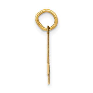 14k Yellow Gold Small Polished Number 4 Charm