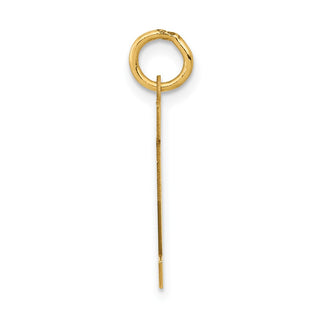 14k Yellow Gold Small Polished Number 12 Charm LS12