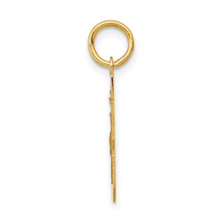 14k Yellow Gold Small Polished Number 48 Charm LS48