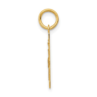 14k Yellow Gold Small Polished Number 48 Charm LS48