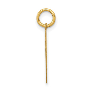 14k Yellow Gold Small Polished Number 57 Charm LS57
