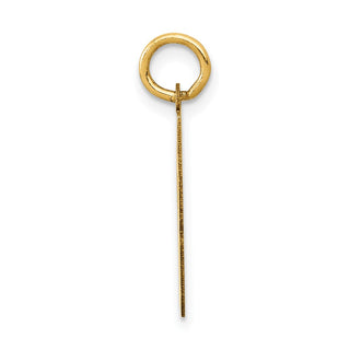14k Yellow Gold Small Polished Number 58 Charm LS58
